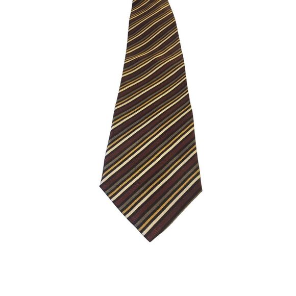 Knightsbridge Mens‎ Necktie Designer Tie Multicolor Striped 100% Silk Handmade - Picture 1 of 10